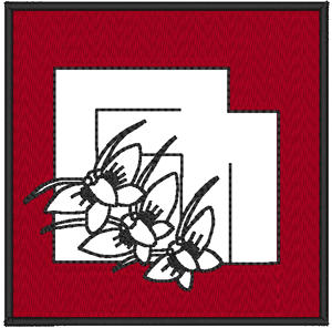 Oriental Accents: Butterfly Embroidery Design