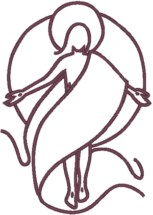 Machine Embroidery Design: Outline of the Christ