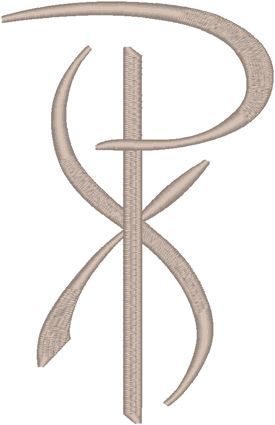Chi Rho #9 Religious Machine Embroidery Design
