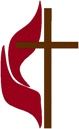 Cross & Flame #1 Religious Machine Embroidery Design