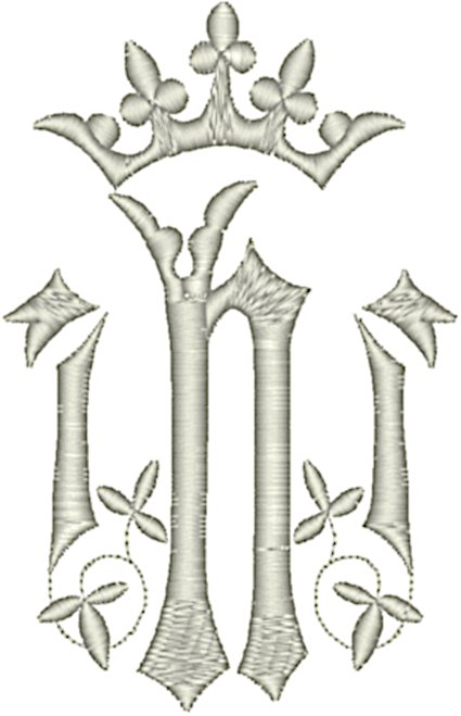 Machine Embroidery Design: Vintage Ecclesiastical Design 504