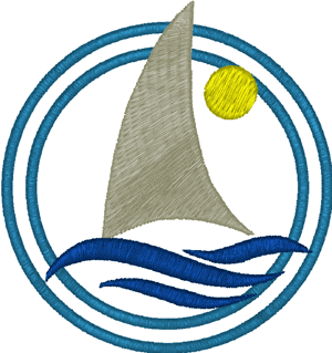 Machine Embroidery Design: Tropical Sailing