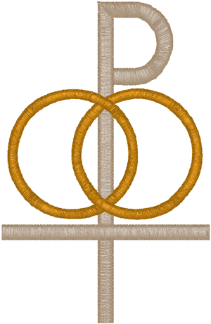 Machine Embroidery Design: Christian Symbol of Marriage #2