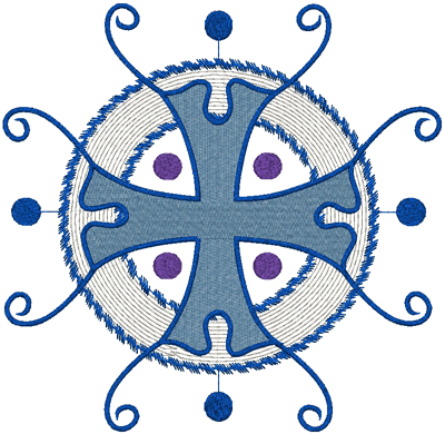 Machine Embroidery Design: Mega Vintage Ecclesiastical Design 498