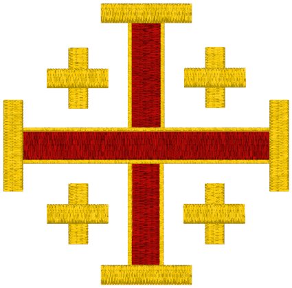 Machine Embroidery Design: Jerusalem Cross #6