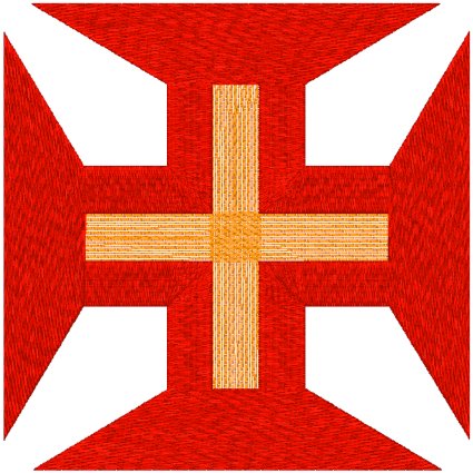 Order of Christ Cross Embroidery Design