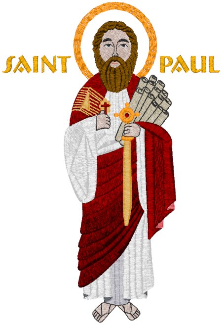 Machine Embroidery Design: St. Paul Icon
