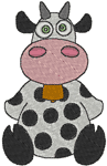 Machine Embroidery Designs: Littlebit: Olga the Cow
