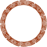 Round Rune Frame Embroidery Design