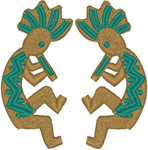 Kokopelli #2 Embroidery Design