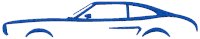 1975 Mustang Outline Embroidery Design