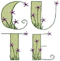 Machine Embroidery Design: Cute Alphabet