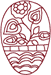 Redwork Machine Embroidery Design: Redwork Czech Easter Egg 1
