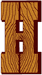 Machine Embroidery Designs: Western Alphabet H