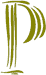 Machine Embroidery Designs: Claw Marks Alphabet P