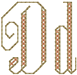 Alphabets Machine Embroidery Designs: Festival Alphabet D