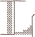 Alphabets Machine Embroidery Designs: Cambridge Alphabet L