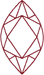 Machine Embroidery Designs: Redwork Marquis Gem