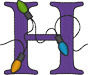 Alphabets Machine Embroidery Designs: Festival of Lights Uppercase H