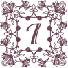 Machine Embroidery Designs: Redwork Ornate Enhanced Alphabet I
