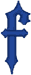 Alphabets Machine Embroidery Designs: Bengal Font Lowercase F