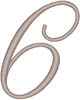 Alphabets Machine Embroidery Designs: Wedding Bliss Font Number 6