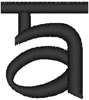 Alphabets Machine Embroidery Designs: Samarkan Font A
