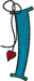 Alphabets Machine Embroidery Designs: Hanging Hearts Lowercase L
