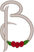 Alphabets Machine Embroidery Designs: Wedding Roses Uppercase B