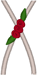 Alphabets Machine Embroidery Designs: Wedding Roses Uppercase X