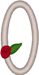Alphabets Machine Embroidery Designs: Wedding Roses Lowercase O