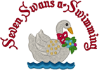 Machine Embroidery Designs: 7th Day of Christmas