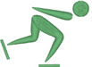 Long Distance Skating Pictogram Machine Embroidery Design