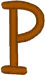 Alphabets Machine Embroidery Designs: Boys Are Gross Alphabet Uppercase P