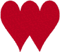 Alphabets Machine Embroidery Designs: Hearts Alphabet W